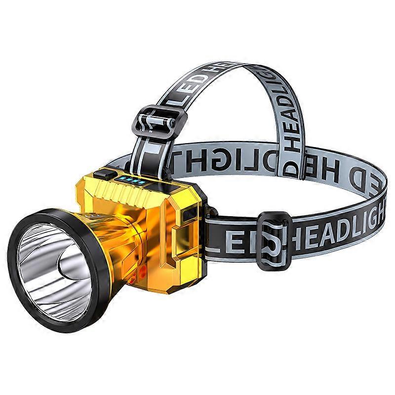 Night Fishing LED Headlamp with Motion Sensor, Adjustable Brightness, Waterproof Design, Rechargeable Battery