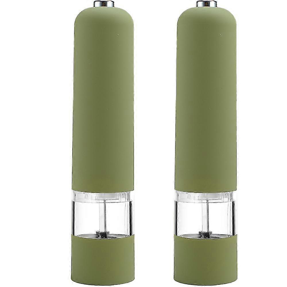 Battery Operated Salt and Pepper Grinder Set - Complimentary Mill Rest