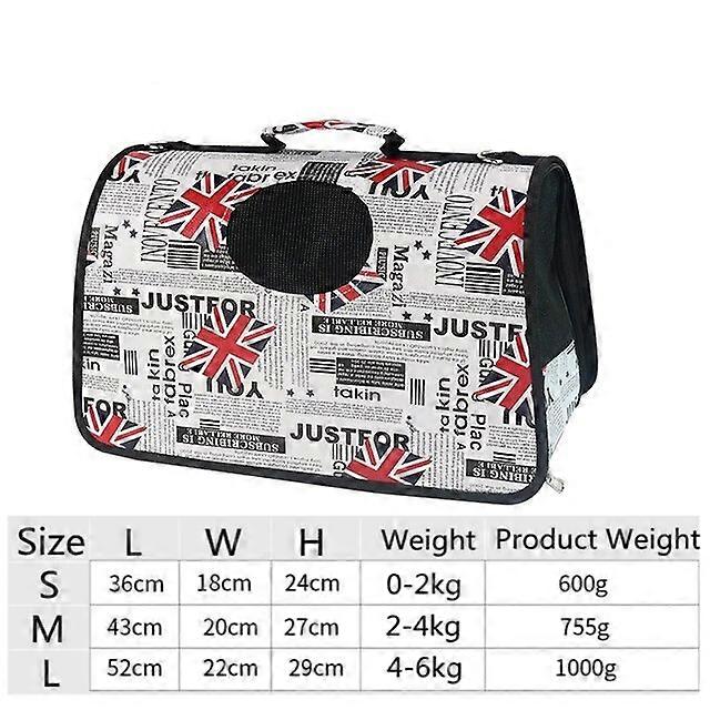 Outdoor Portable Pet Dog Cat Shoulder Bag Breathable Cartoon Cat Handbag Foldable Travel Dog Carrier Travel Space Bag Messenger Pet Carriers