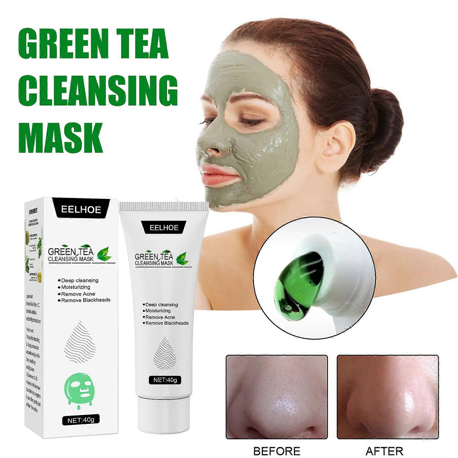 Green Tea Face Peel Mask, Blackhead Remover Acne Deep Cleansing Mask Skin Care Mask Exfoliating &; Repair, για όλους τους τύπους δέρματος