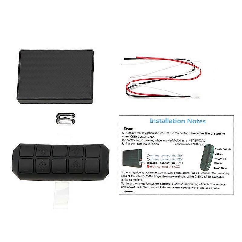 Car Steering Wheel Controll Button MP3 Player Radio Audio Switch Controller Bluetooth Truck Off Road 4x4 Automobile Accessories Vehicle Steering Wheel