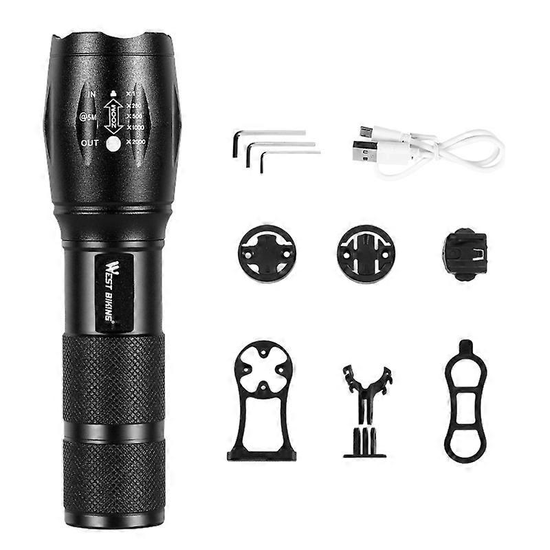 Multifunctional Bicycle Light Bracket Set Practical Outdoor Cycling Bicycle Light Set Low Strong Brust Lighting Modes Telescopic Design