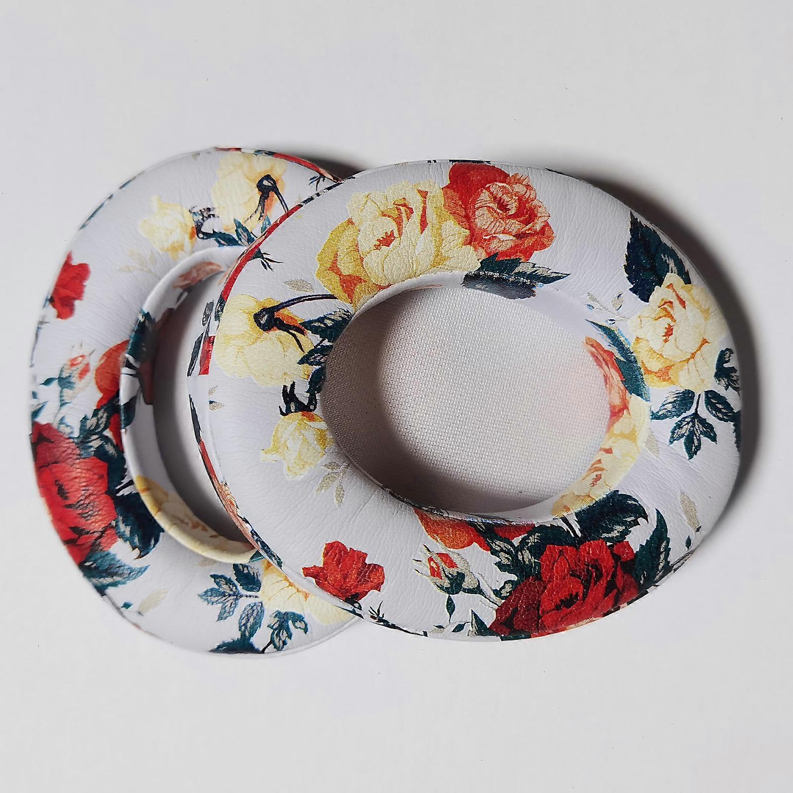Replacement Ear Pads Cushions for Beats studio2.0 - White with flower