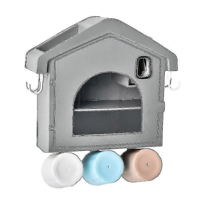 Automatic Toothpaste Dispenser Squeezer Toothbrush Holder