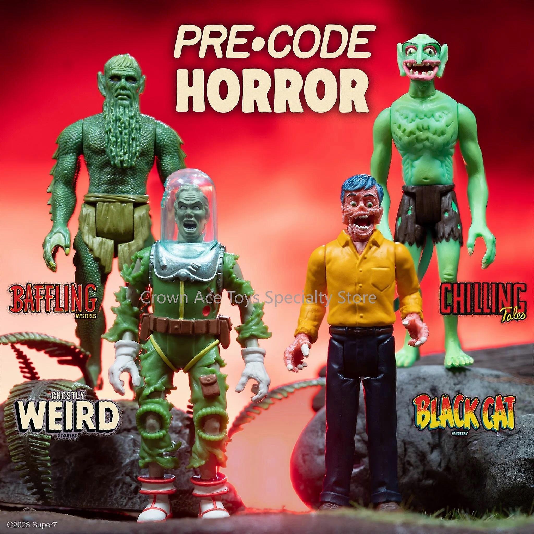 În stoc Super7 Clasic Horror Series ALGE MARINE MONSTRU RADIU OM GRAVEYAPD GHOUL Figurină de acțiune La modă Obiecte de colecție Jucării Cadouri