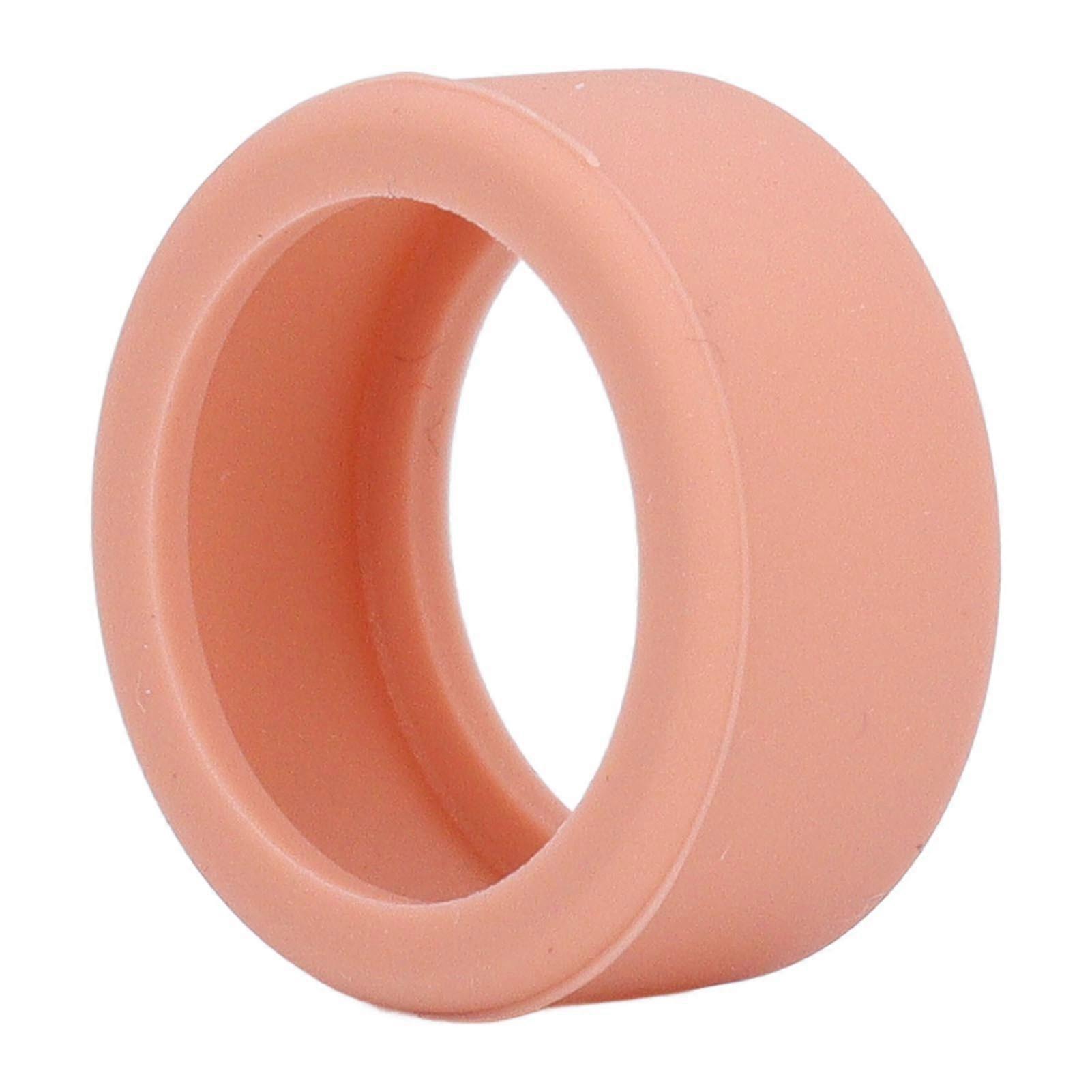 Silicone Ring Cover for Ring 3 Scratch Resistant Skin Friendly Elastic Ring Protector Protective Sleeve Or rose M pour la taille 11 12 13