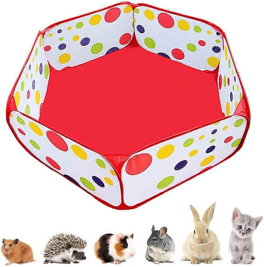 Portable Small Animals Playpen, Outdoor/Indoor Pop Open Pet Exercise Fence, Tent for Rabbits, Hamster