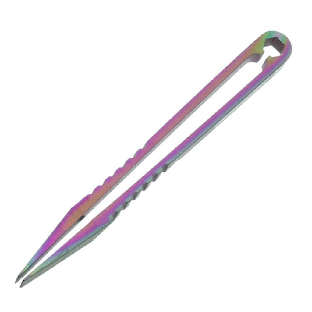 Açık Seyahat Kampı Yürüyüşü için Hafif Titanyum Alaşımlı EDC Cımbız, Dayanıklı