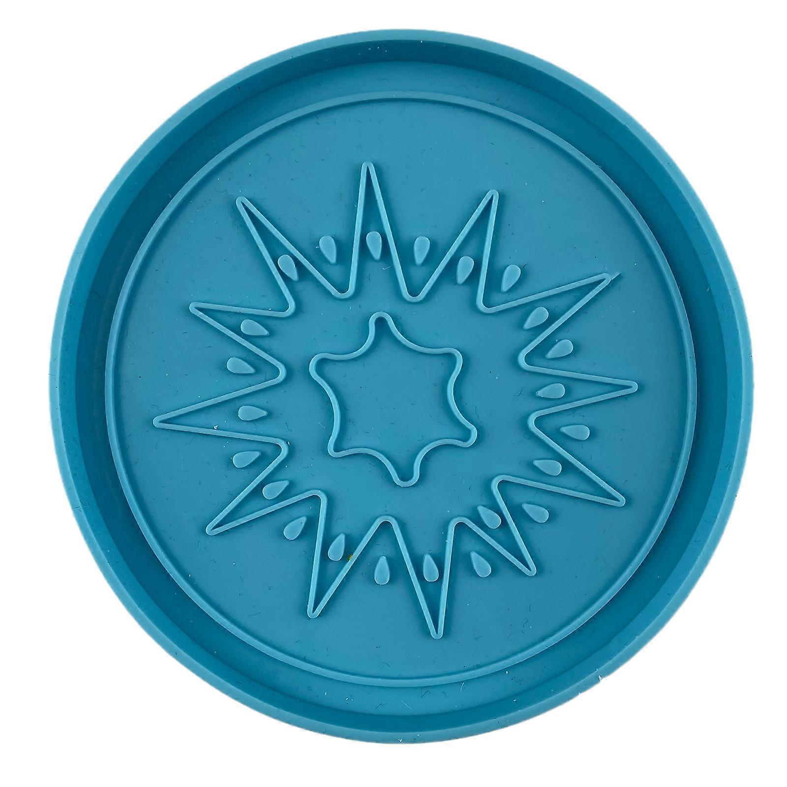 Flower Fruits Pattern Coaster Mold Silicone Tray Epoxy Resin Casting Mat Mold