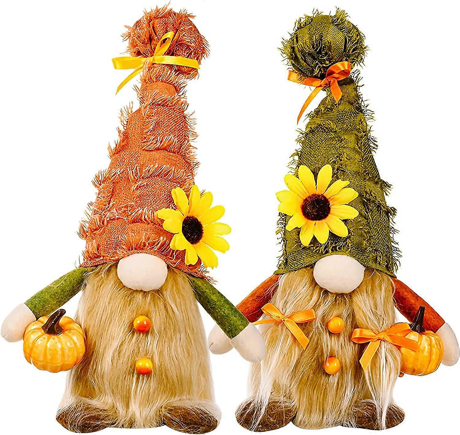 Fall Gnomes Plush Fall Decor,Faceless Doll Gifts (2PCS)