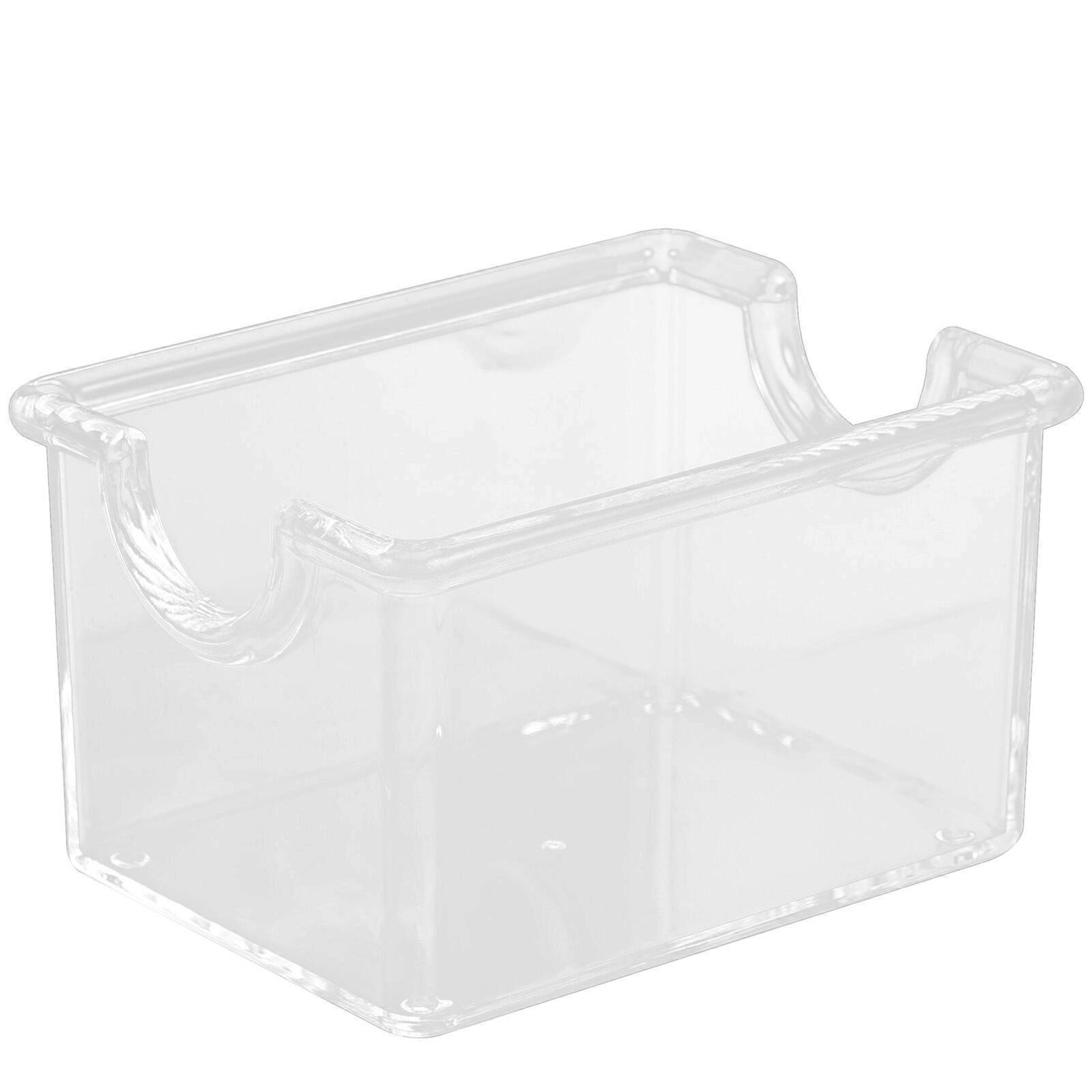 Tea Bag Case Desktop Tea Packet Box Small Acrylic Box Sugar Bag Container for Coffee Bar