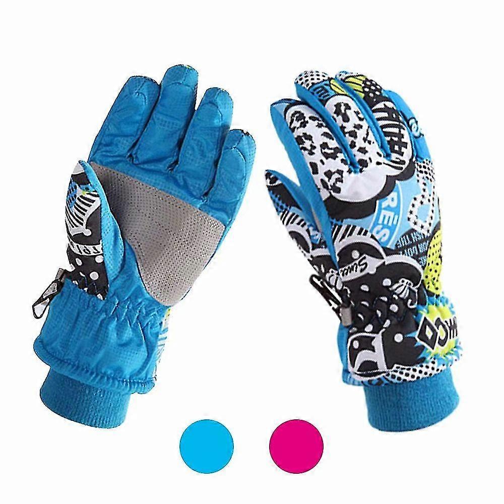 Kids Winter Gloves Warm Lining Windproof Waterproof Gloves Daily Use