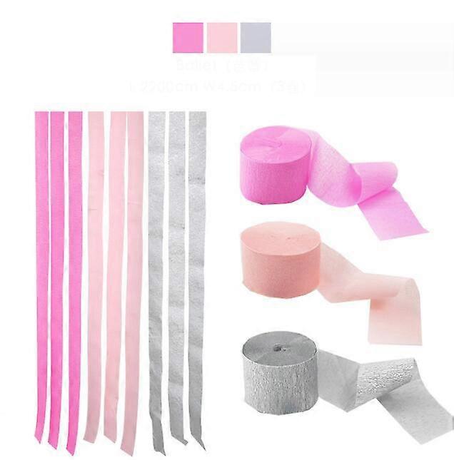 3PCS Birthday Party Backdrop Decoration Crinkle Paper