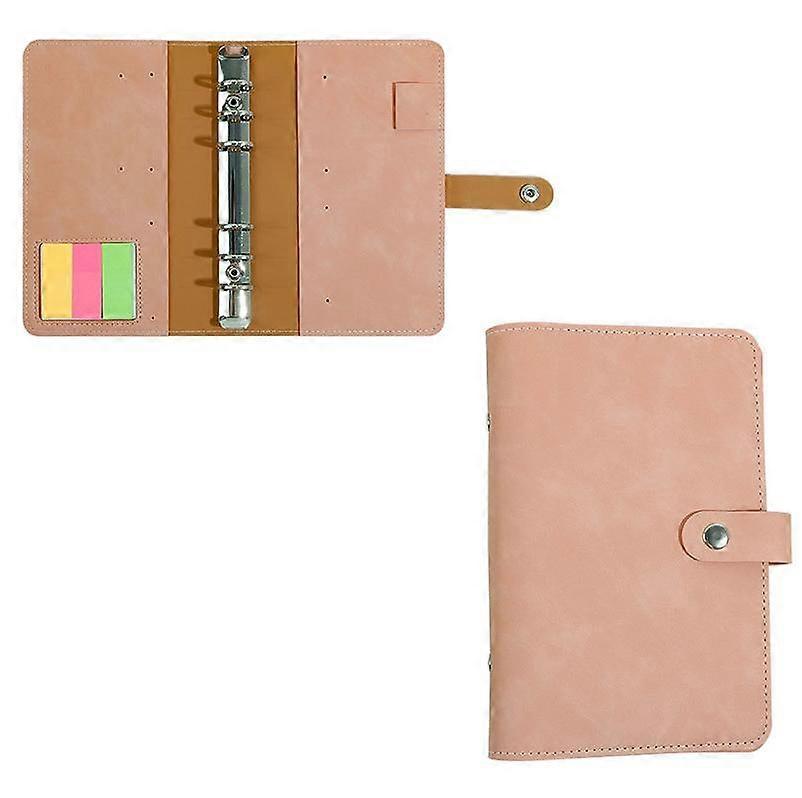 A6 Budget Binder, PU Leather Money Organizer for Cash Bills Coupon