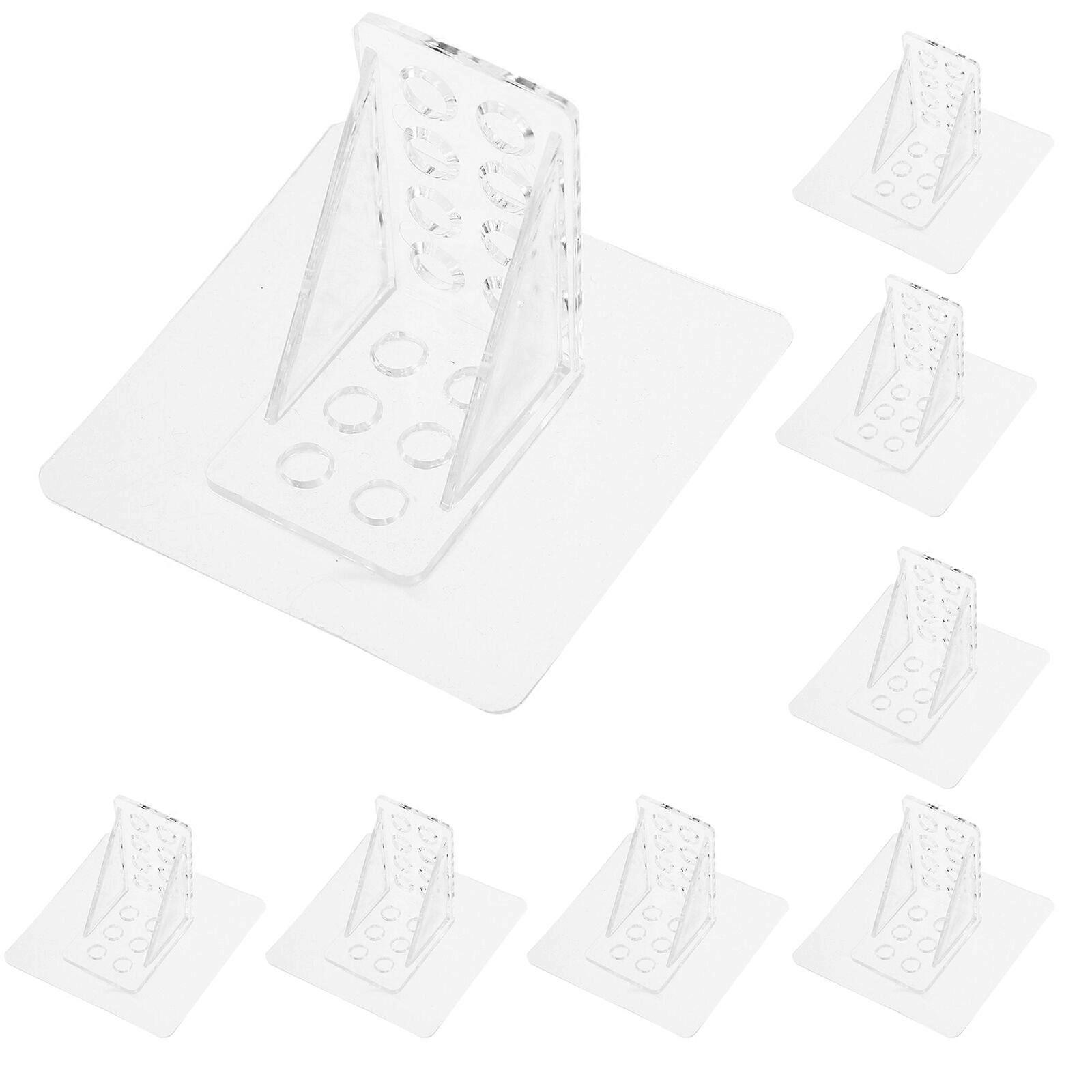 12pcs Punch Free Shelf Support Pegs Cabinet Shelf Triangle Support Holders