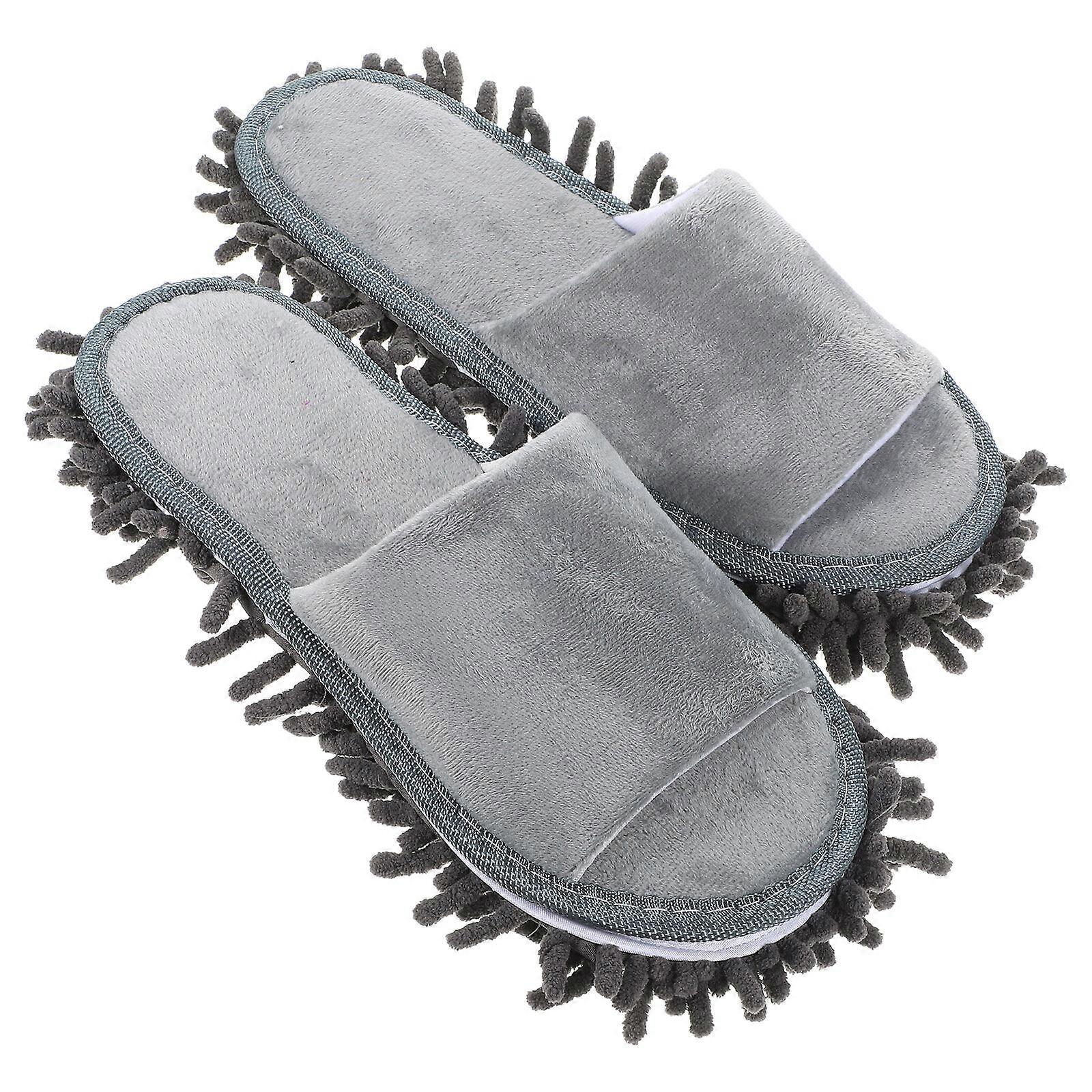 1 Pair Mop Slippers Practical Sweeping Slippers Household Slippers Dust Mop Slippers