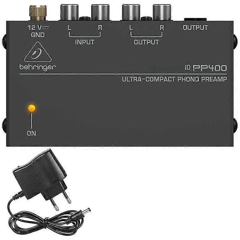 Phono Turntable Preamp - Mini Electronic Audio Stereo Phonograph Preamplifier With Rca Input, Rca Output & Low Noise Operation Powered By 12 Volt Dc A