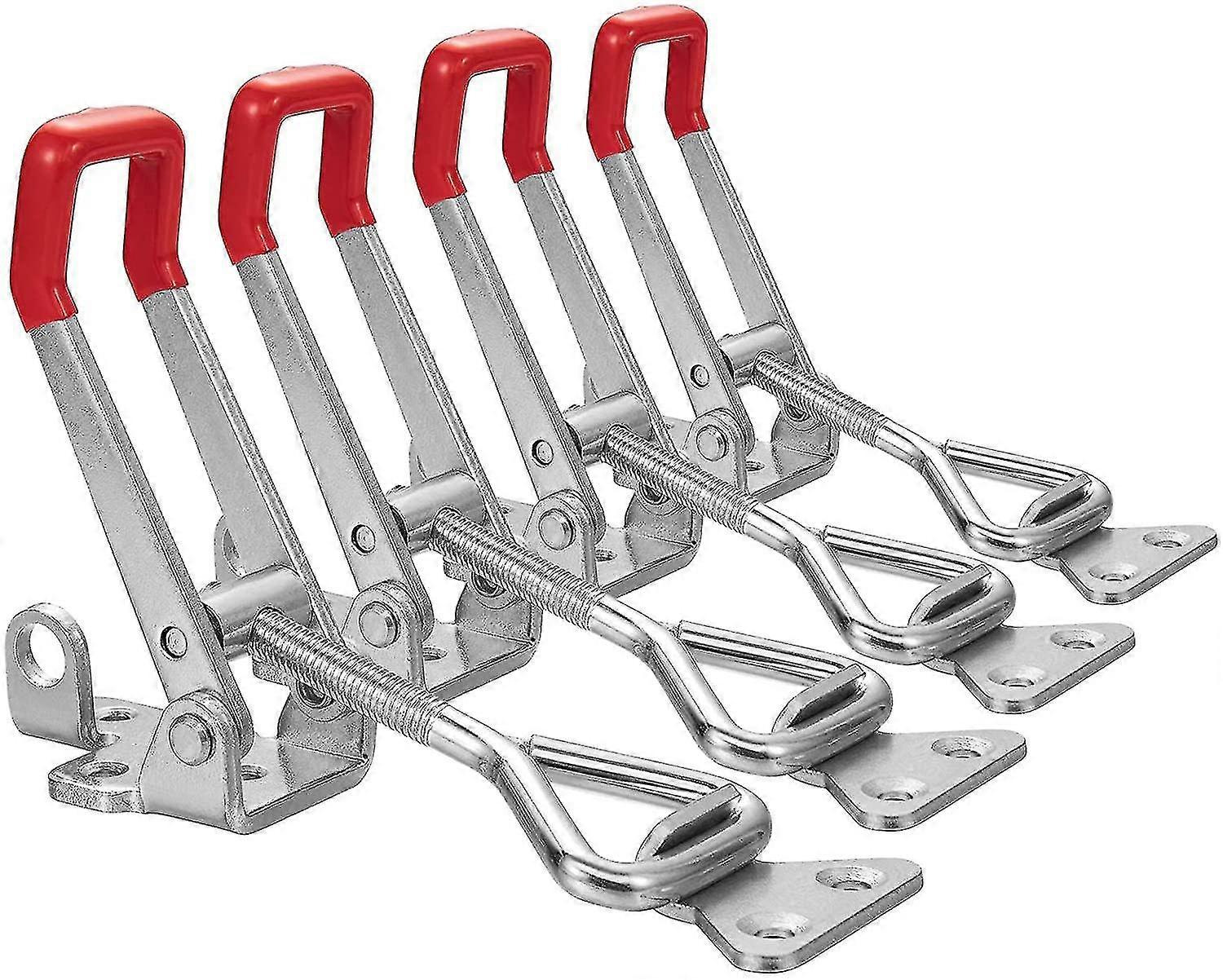 4 Pcs Heavy Duty Adjustable Toggle Latch Clamp With Lock Hole Holding Capacity Large Pull Action Latch