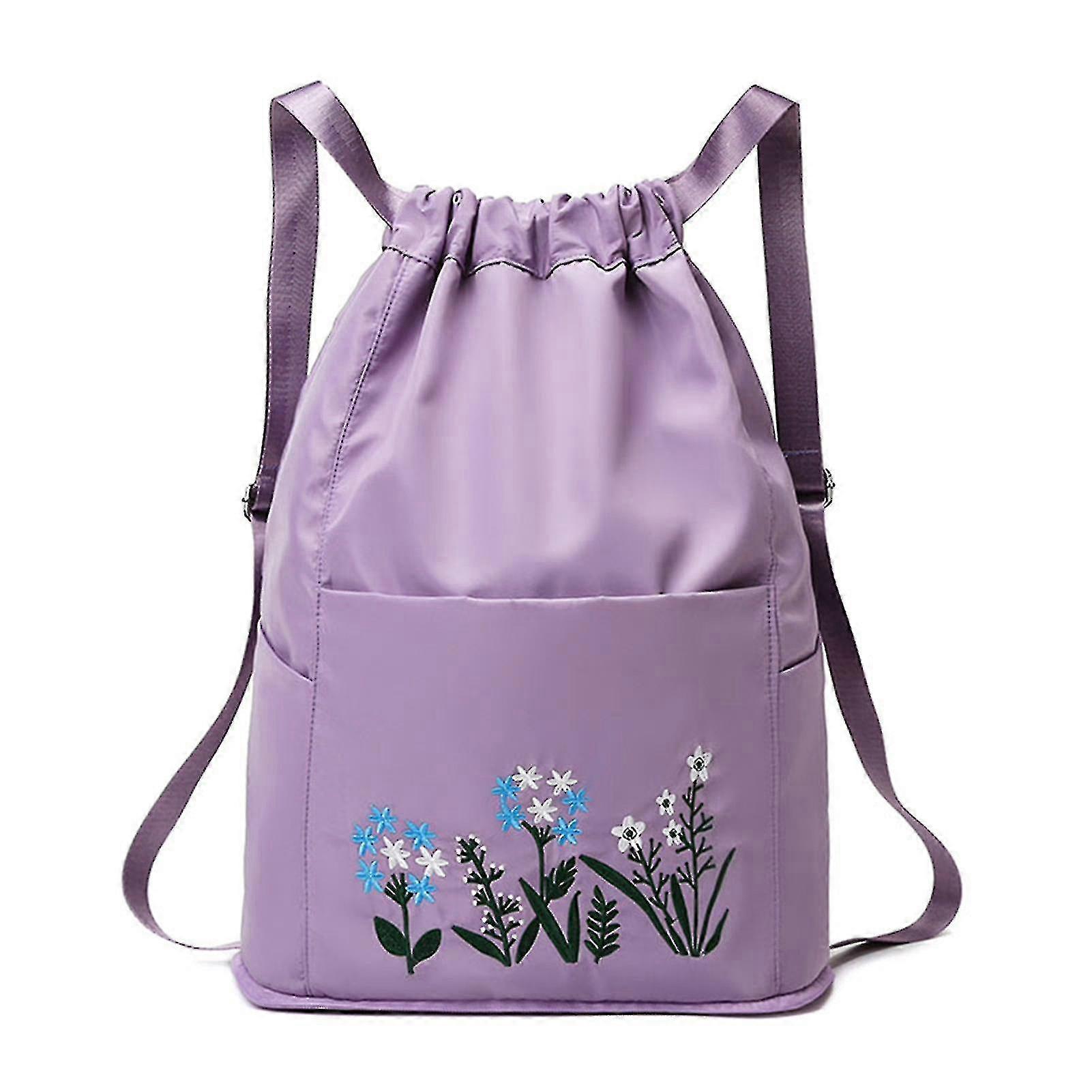Multifunctional Fitness Travel Bag Large Capacity Foldable Drawstring Backpack-5