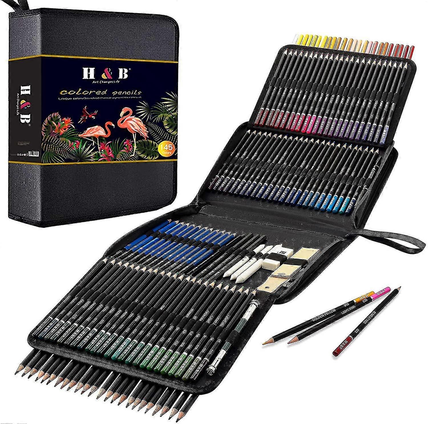 145pcs Crayons de dessin