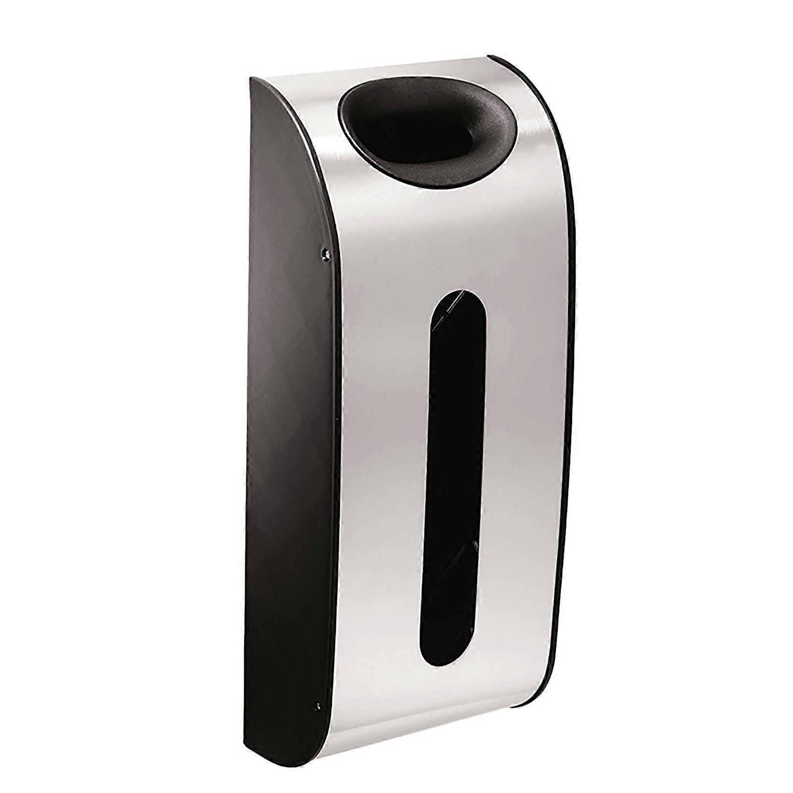 Grocery Bag Holder Wall-Mount Plastic Bag Dispenser Large Capacity Easy Installation Garbage Bag Container Storage Holder Jikaixiang