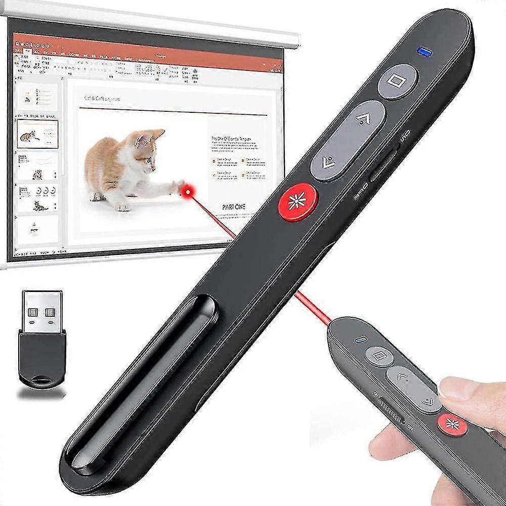 2.4ghz Wireless Presenter Pointer Pointer Presentat Point Remote With Usb Receiver -
