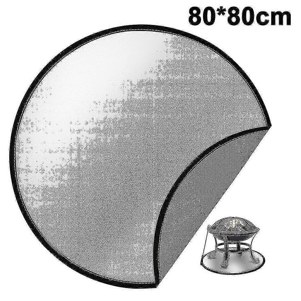 Silicone Fireproof Fire Pit Mat, Fire Pit High Temp Mat 24 * 24 Cm