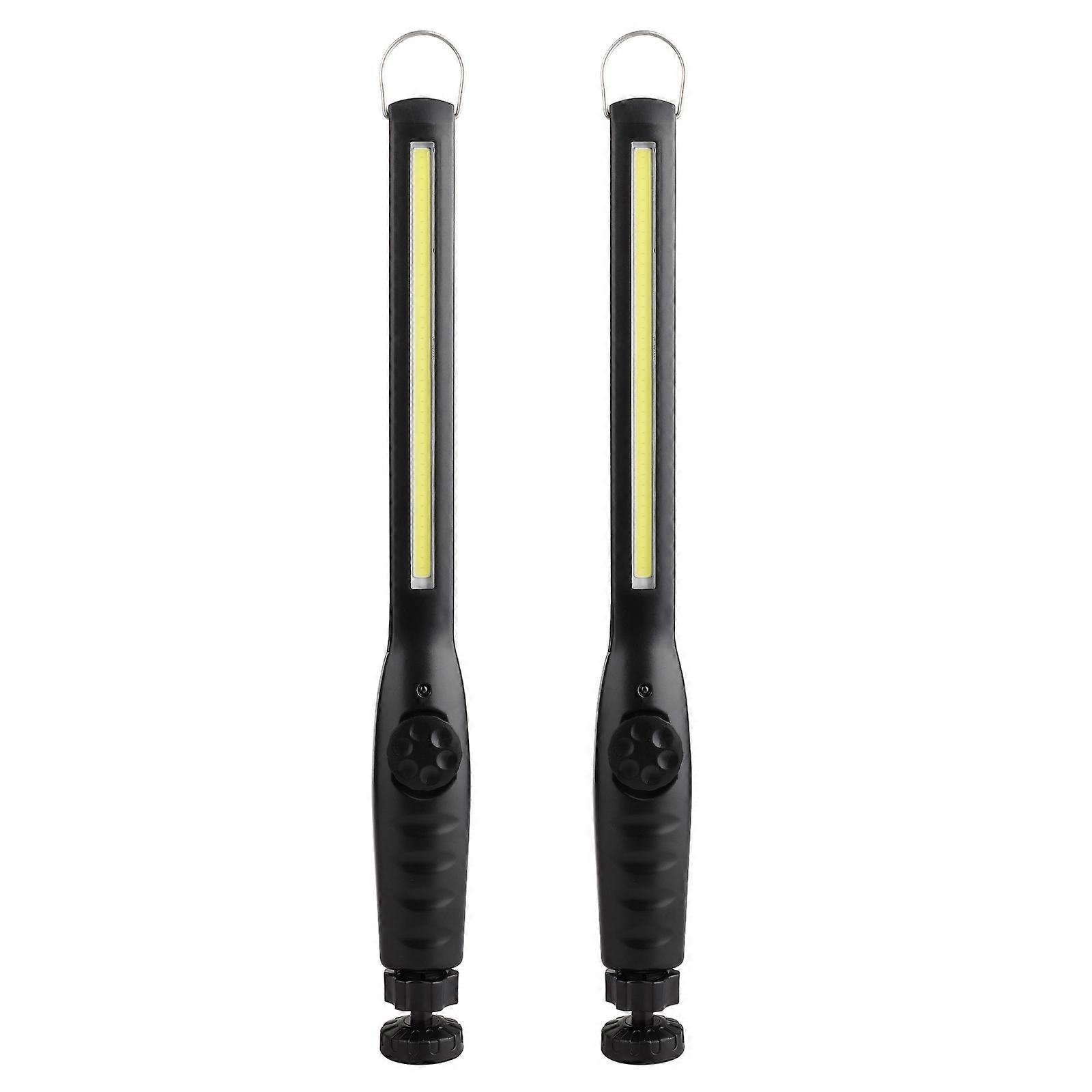 2Pcs Portable Flashlight Torch Charging Maintenance Light, Adjustable Angle Flashlight For Auto