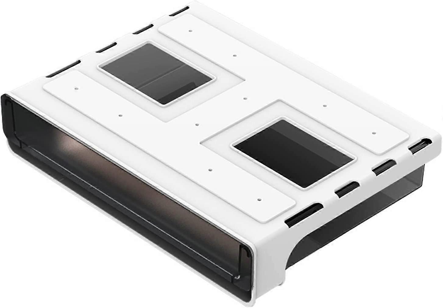 Αυτοκόλλητο συρτάρι αποθήκευσης κρυφό συρτάρι κάτω από το συρτάρι γραφείου κάτω από το κουτί αποθήκευσης γραφείου (διαφανές μαύρο)