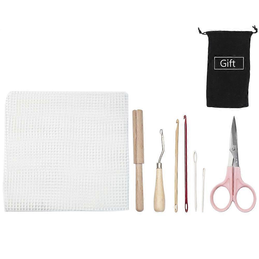 Bent Latch Hook Tool Rug-making Kit With Rug Crochet Needle Hair Locking For Braid Carpet Making And Other