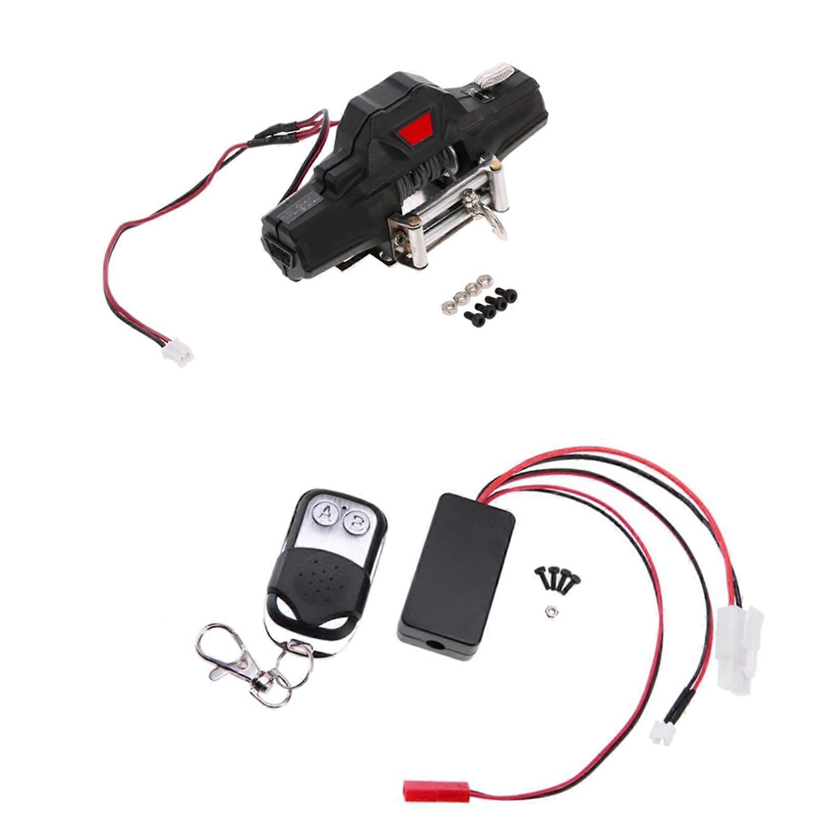 Simulation RC Bumper Winch for w/ Remote Controller Receiver for 1/10 SCX10 D90