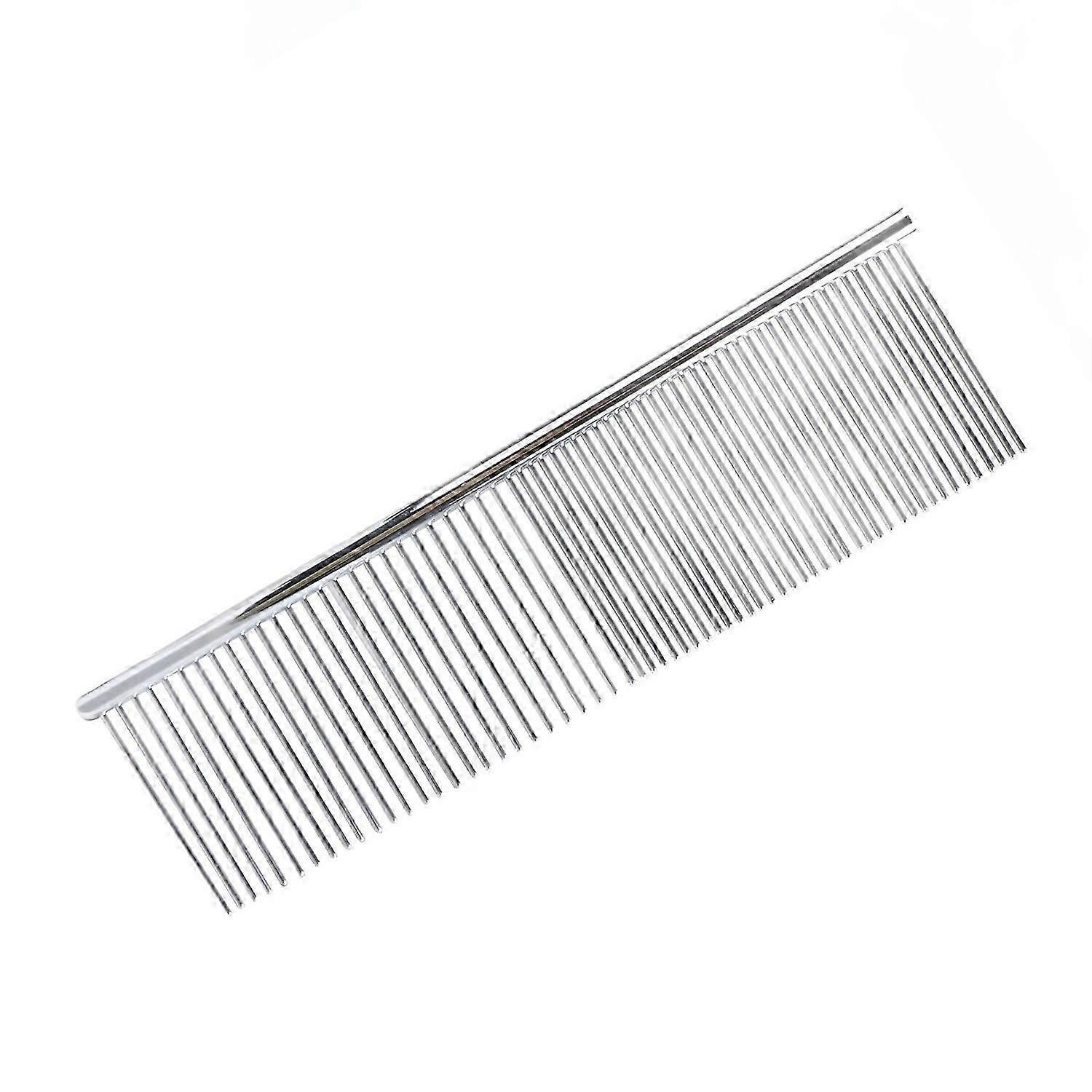 Dog Combs Professional Metal Cat Comb Grooming Tool with Ergonomic Handle for Removing Tangles and K