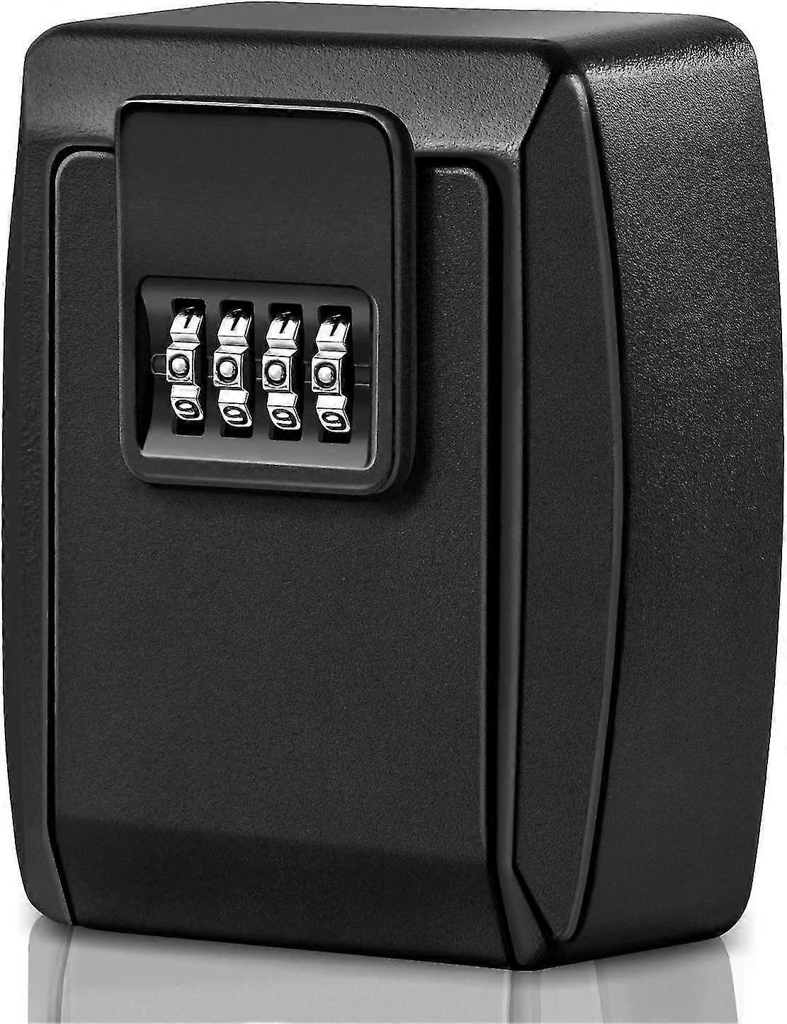 Large Key Safe Wall Mounted Key Lock Box 4 Digit Combination Resettable, Outdoor Key Safe Box