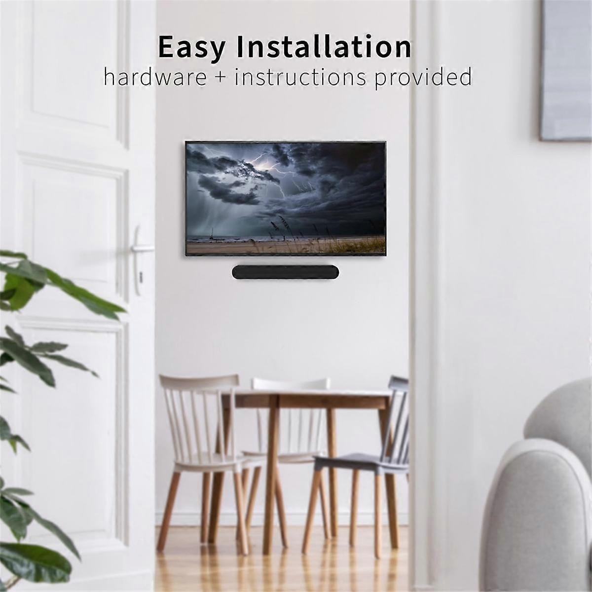 Soundbar Mount for Ray, Floating Wall Mounting Bracket for Ray Essential Sound Bar Under TV with Sc