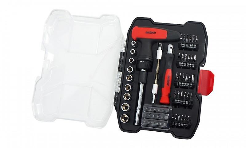 Am Tech 61PC Screwdriver Bit and Socket Set for DIY and Professional Work