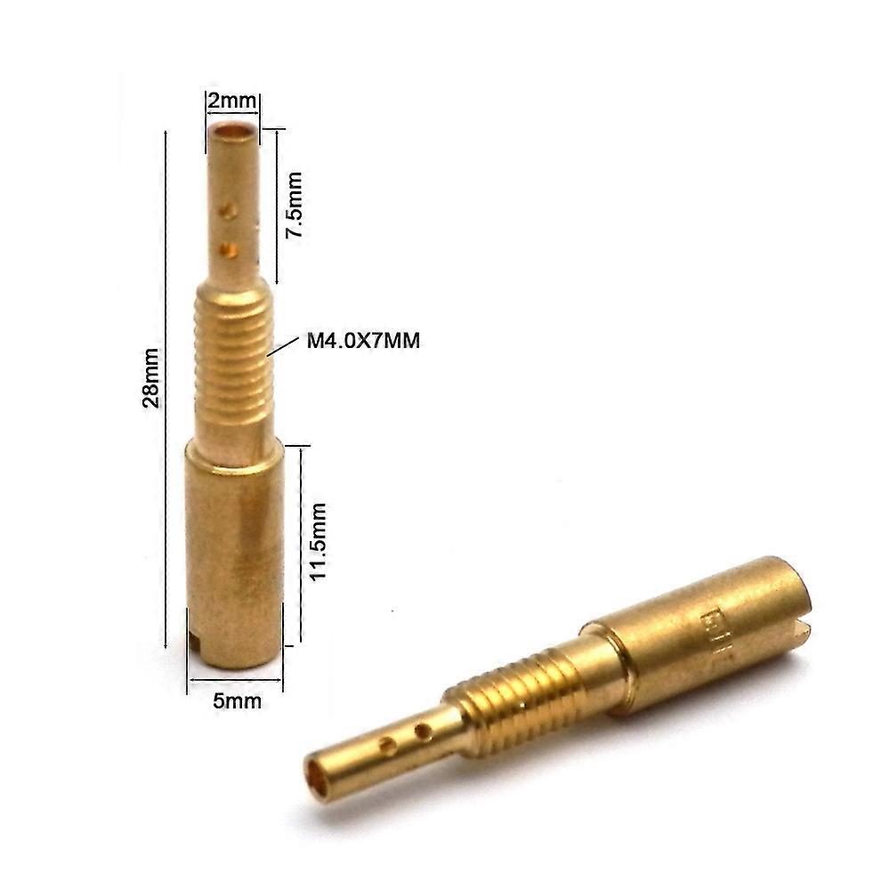 Carburador Pilot Jets er en tykkelse på m4.0 x 0,7mm for Mikuni Carb HS40 VM28 /486 RS34-RS40 HSR42/45/48 TM33 TM36 TM40 TM42-6