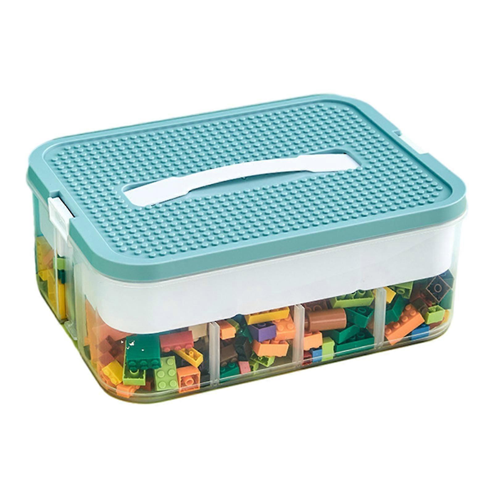 Children's Building Block Toys Organiser with Lid Household Durable Finishing Bag for Storage Plaything
