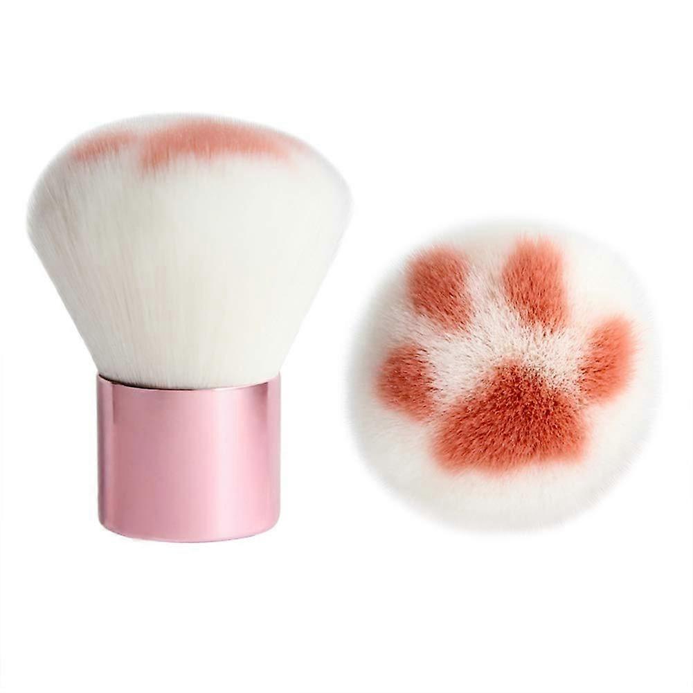 Multifunctional Loose Makeup Brush with Cat Paw Design, Soft Fiber Material for Blending and Application
