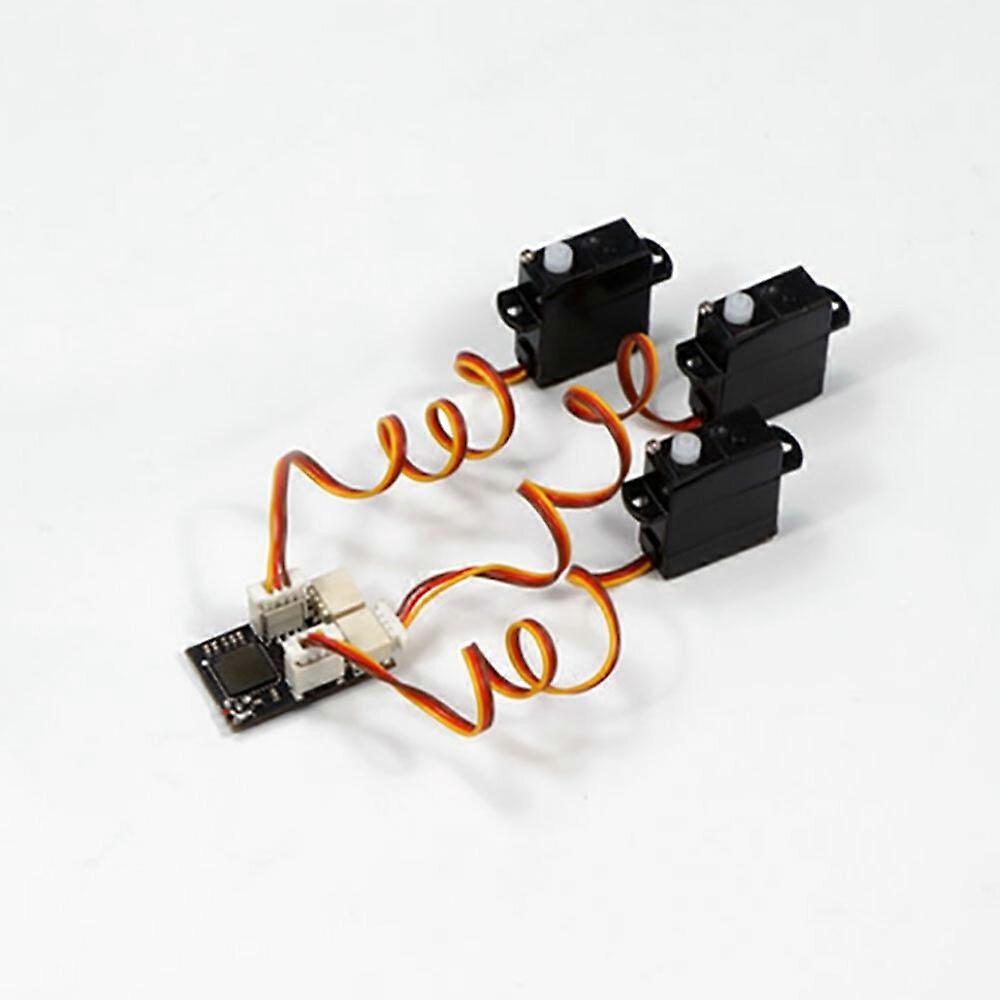 AEORC 3PCS Micro 1.7g Anolog Servo With RX14 Mini 4CH Receiver Integrated 5A/1S Brushed ESC for Micr