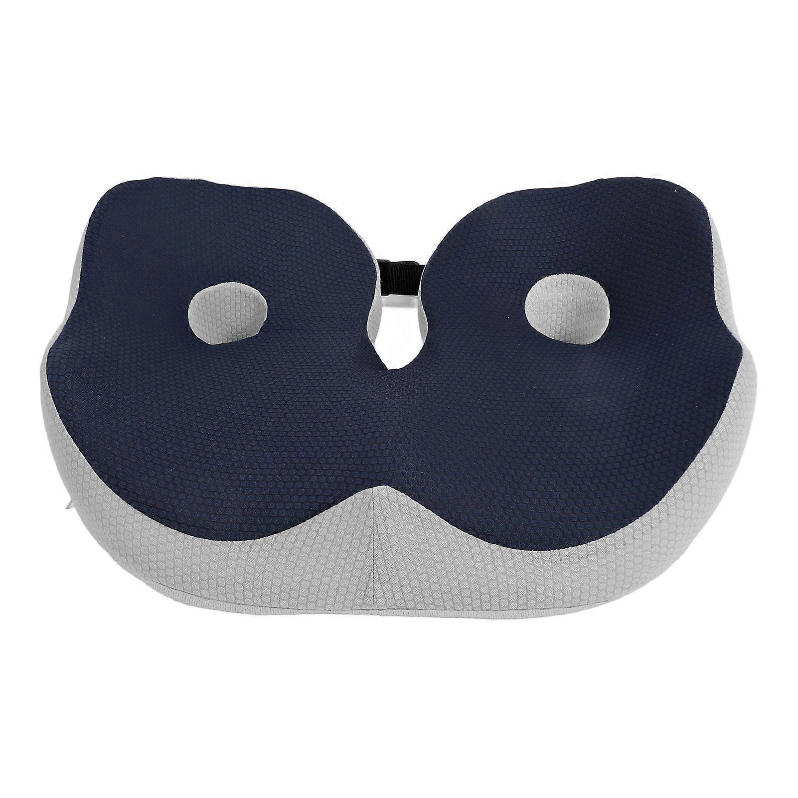 Seat Cushion Memory Foam Anti Slip Tailbone Cushion Provide All Day Comfort Multi Use Car Office Chair Cushion Dark Blue 