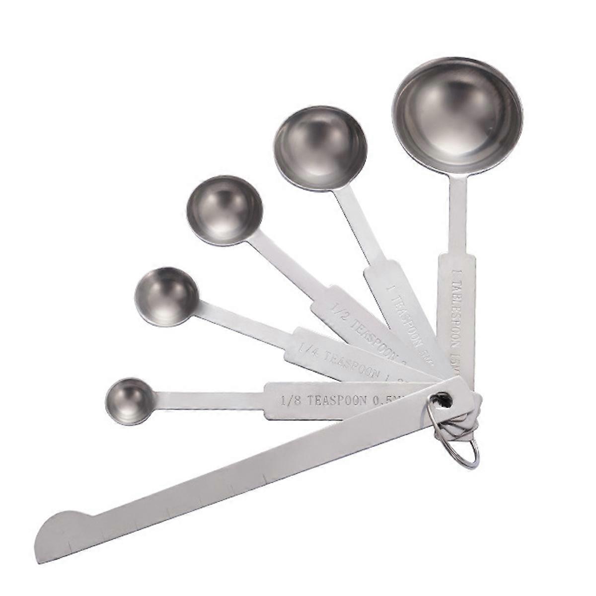 5 PCS. MEASURING SET ST/STEEL 18/10