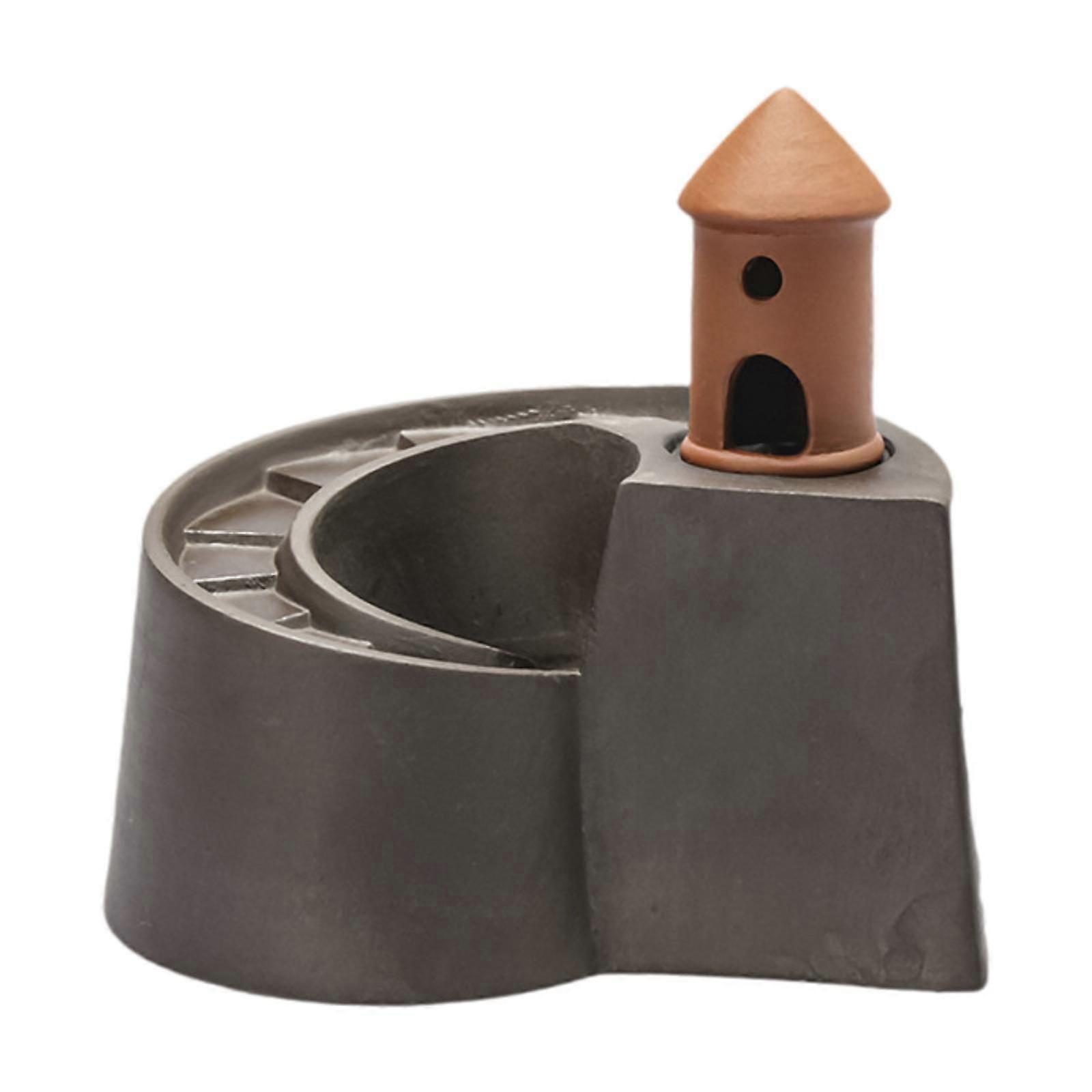 Backflow Incense Burner Gift Cute Lighthouse for Fireplace Dining Room Party