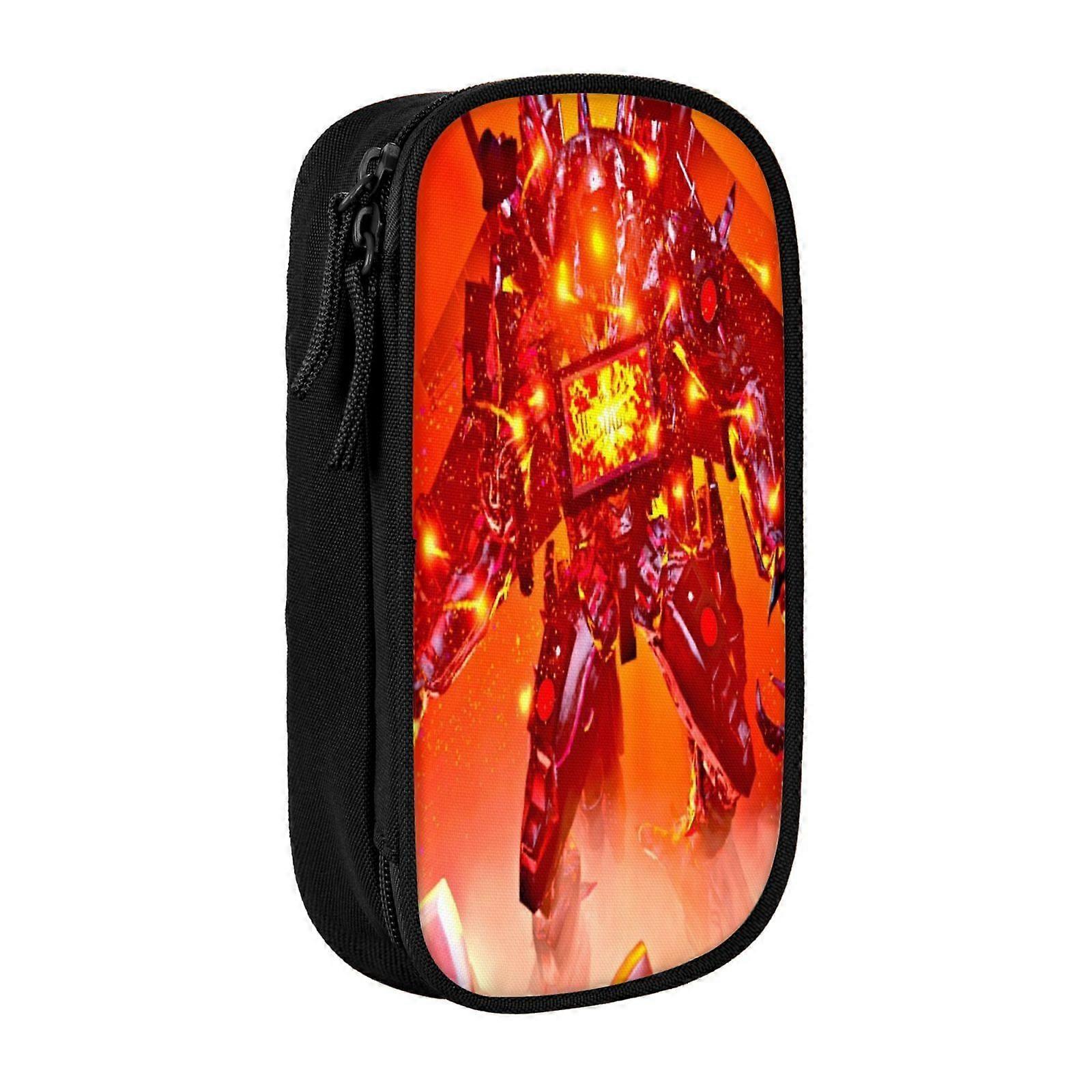 a320 Skibidi المرحاض سعة كبيرة حقيبة قلم رصاص سعة كبيرة مقاومة للماء ومتينة حقيبة قلم رصاص مقلمة سحاب منظم BoxxBD1527