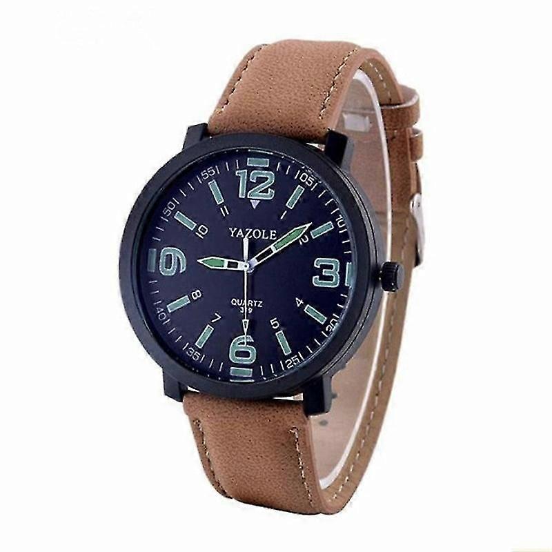 Yazole 319 Quartz Movement Luminous Watch Black