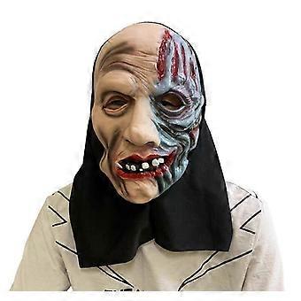 JUSCH Halloween black cloth pullover horror ghost face mask devil mask dance mask (005 style)