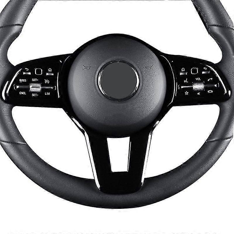 Car Steering Wheel Button Sticker Decorative Frame Set For C-class E-class Auto