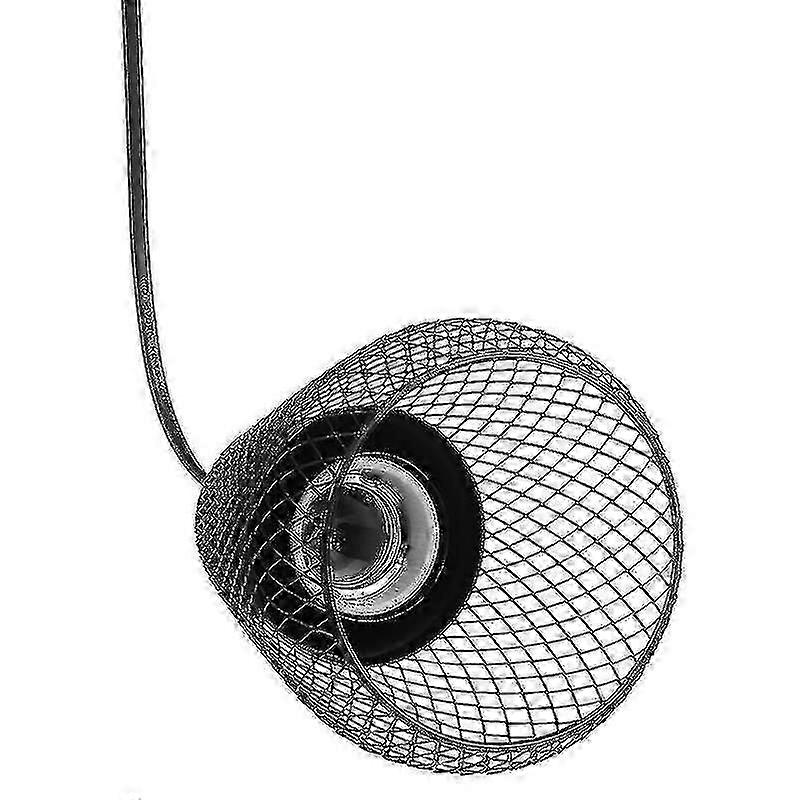 Black Eu Plug Lampshade Reptile Protection Lampshade