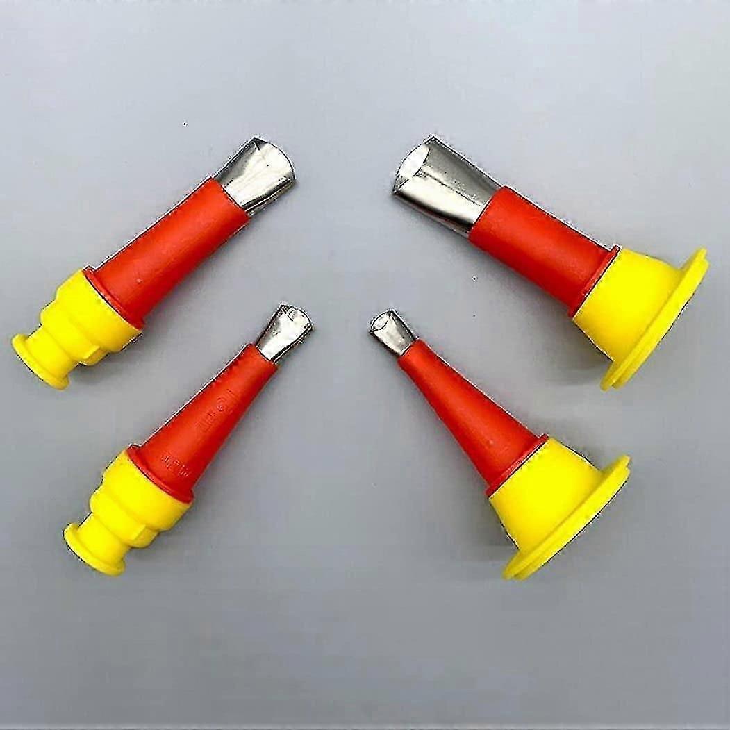 Caulking Tool Kit, Nozzle Finishing Kit Applicator Caulk Finishing Tool(1set, Orange)