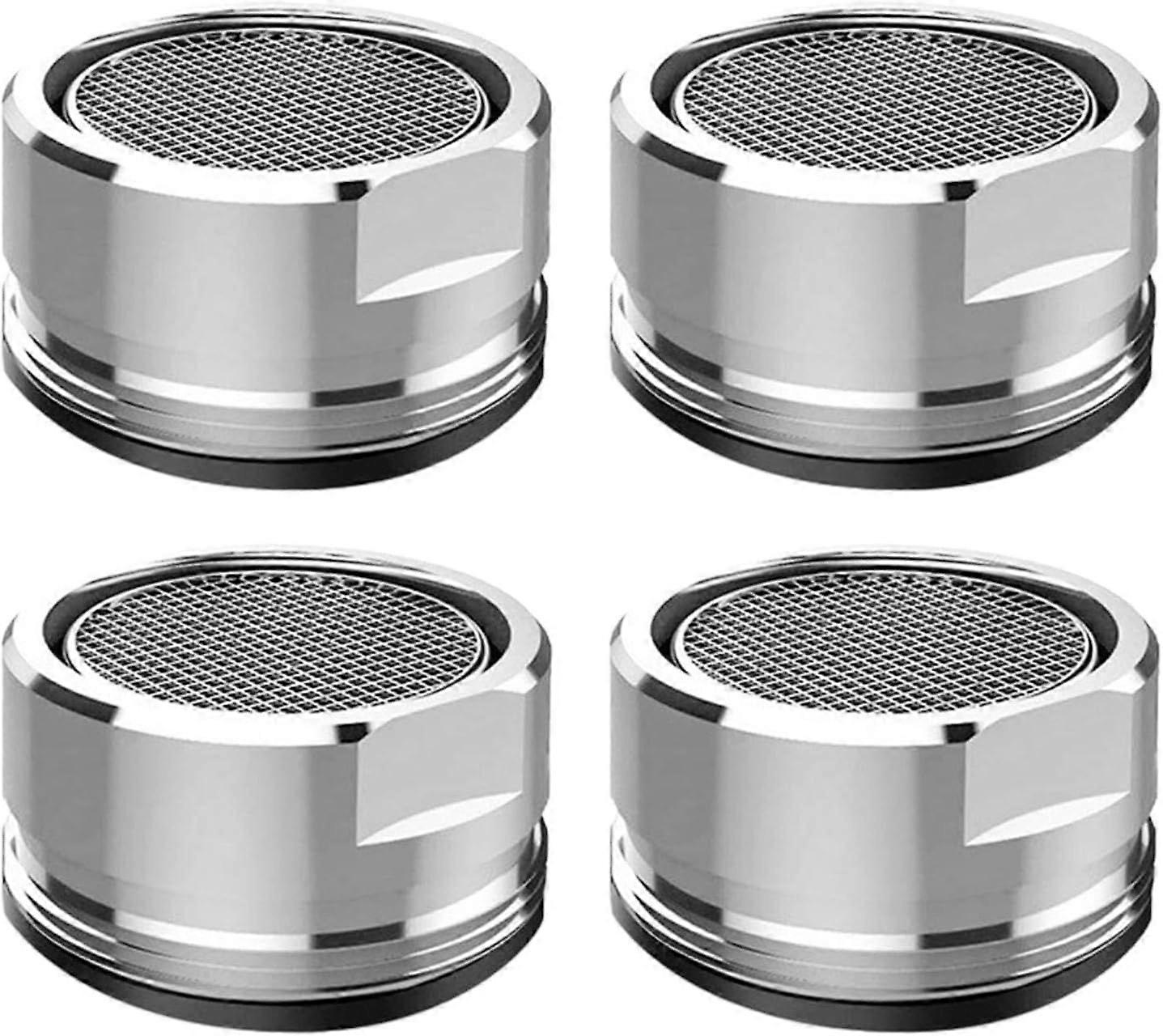 4pcs Faucet Aerator, Water Saving Faucet Aerator with Stainless Steel and ABS Filter and Gaskets, M24 Faucet Aerator for Bathroom and Kitchen Sink Fa