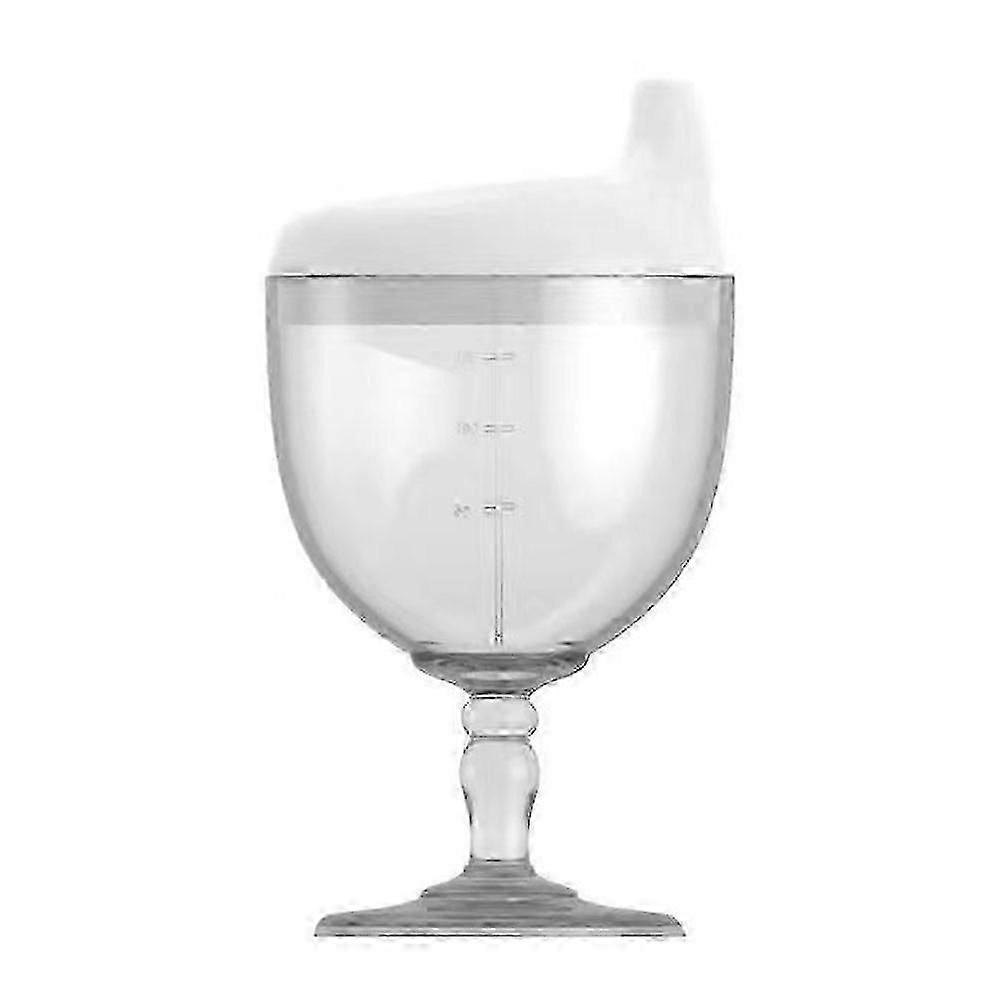 Vinglas Sippy Cup Spillsäker Barn Drickskoppar Plast Sippy Cup med lock 150ML